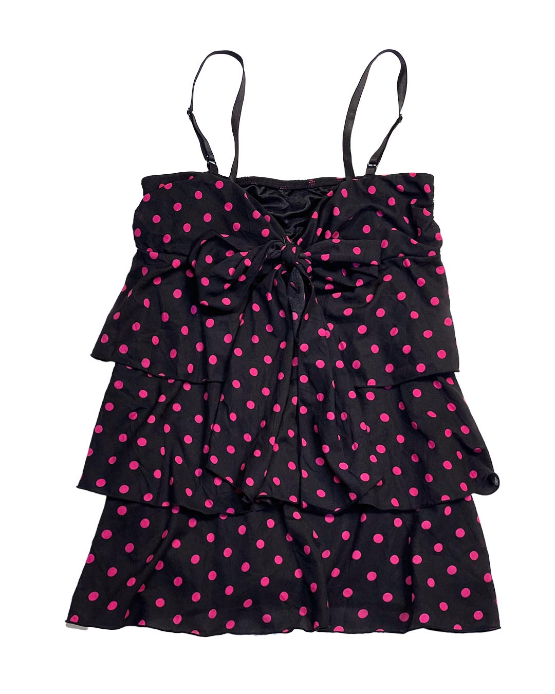 Pinku Polka Tiered Cami