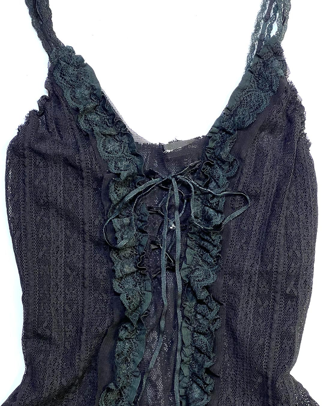 Midnight Lace-Up Cami