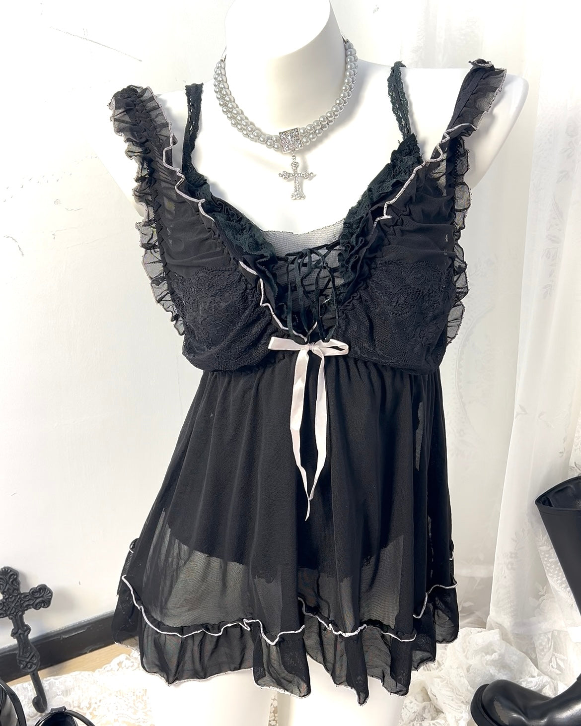 Babydoll Bow Layering Cami