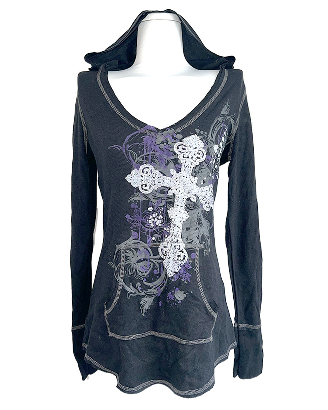 Hooded Covenant Cross Top