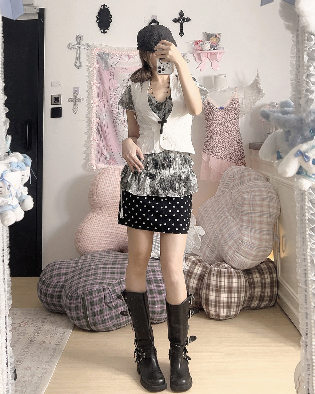 Polka Corset Vest Mix Mini Set