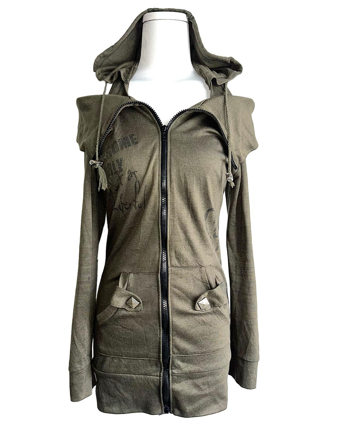 Faded Long Hoodie Dress