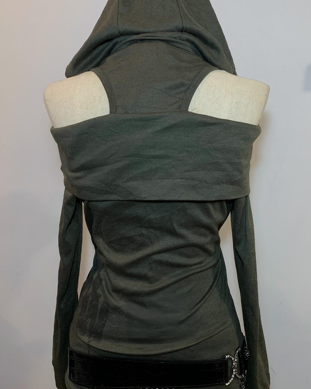 Faded Long Hoodie Dress