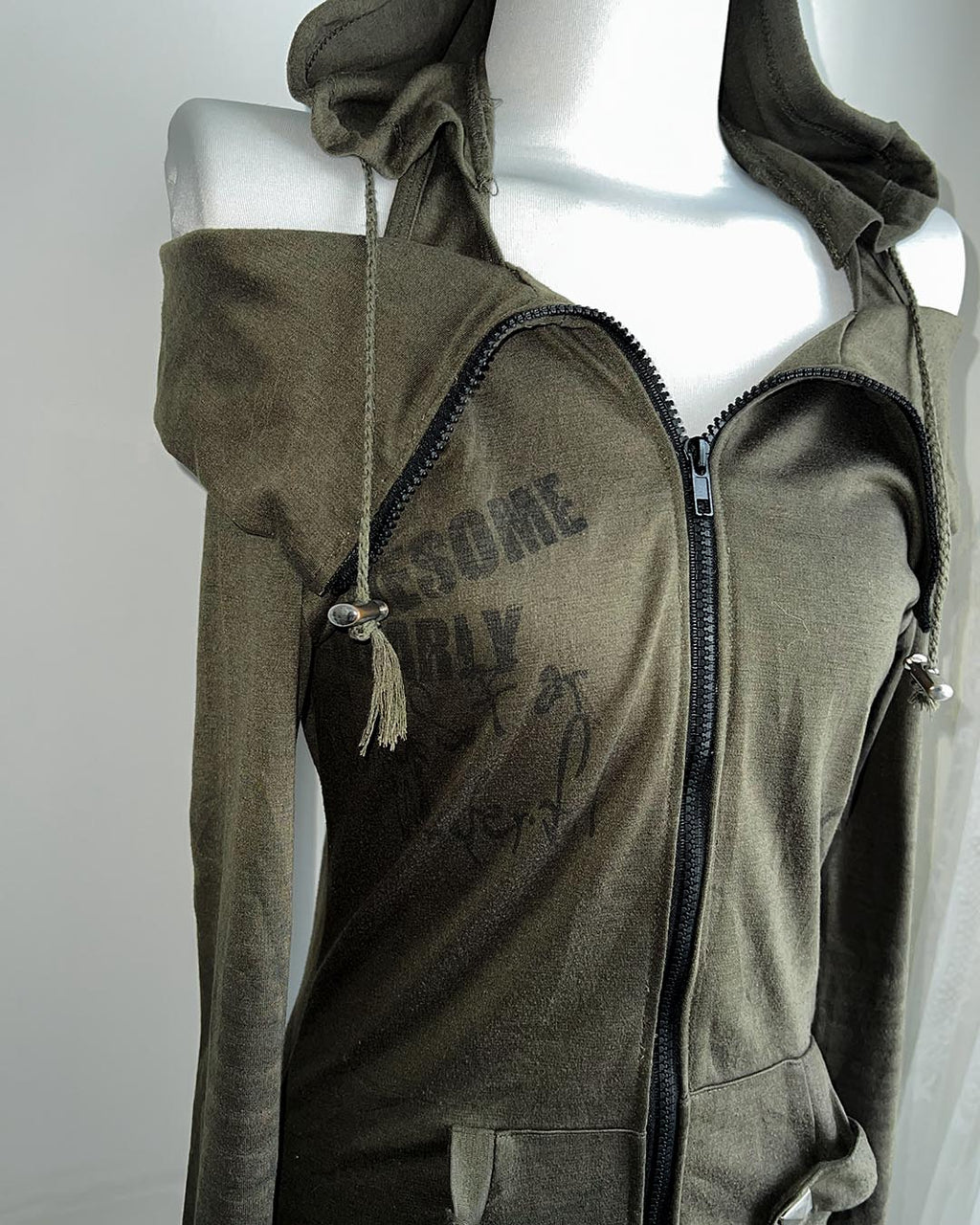 Faded Long Hoodie Dress