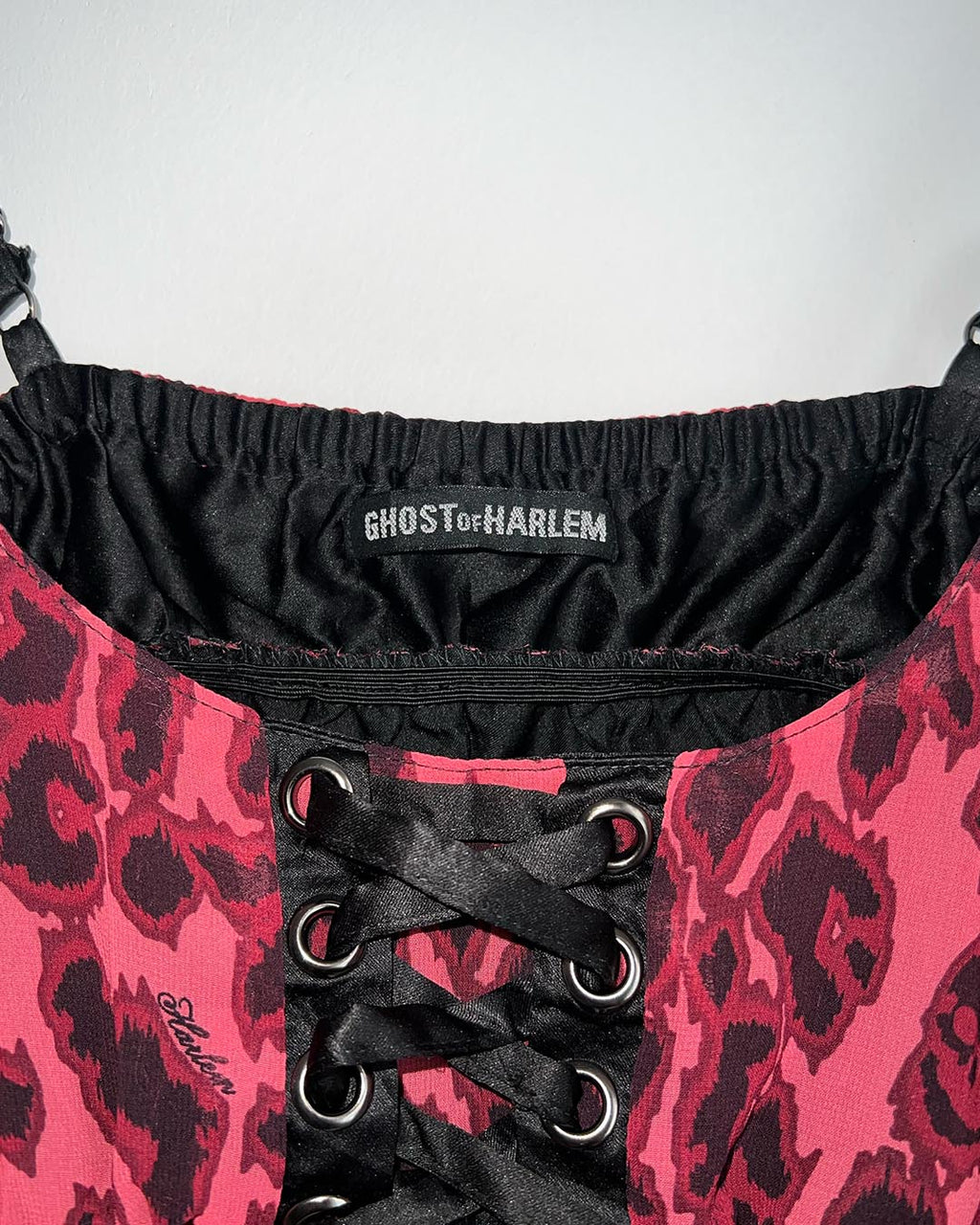 Ghost of Harlem Pink Leopard Corset Dress