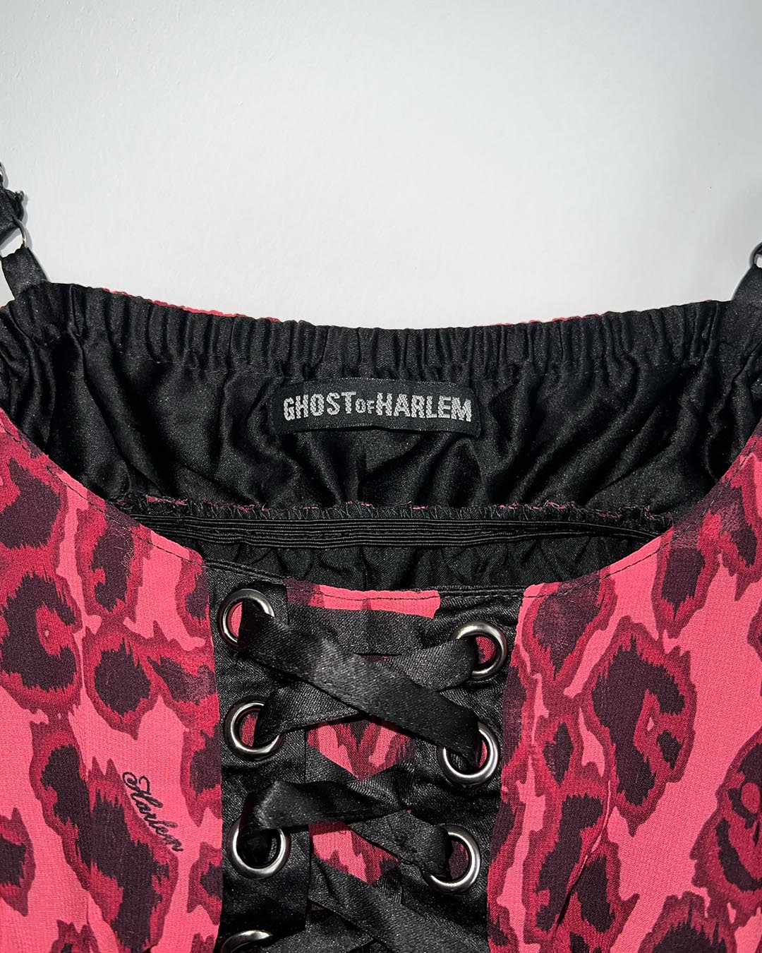 Ghost of Harlem Pink Leopard Corset Dress