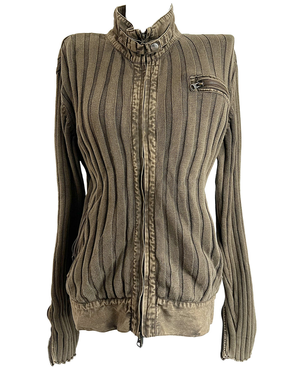 Weathered Spine Knit Jacket