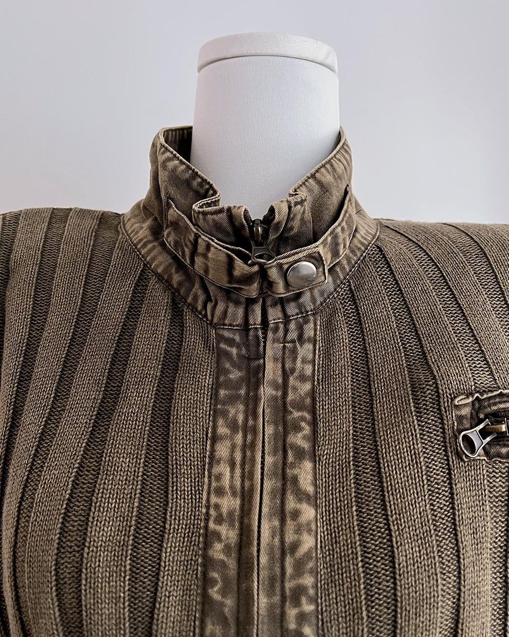 Weathered Spine Knit Jacket
