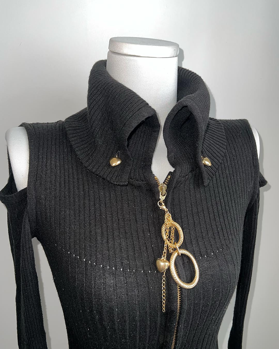 Keyhole Knit Top Outer