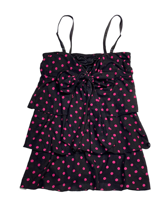 Pinku Polka Tiered Cami