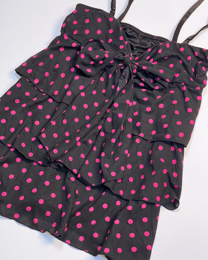 Pinku Polka Tiered Cami