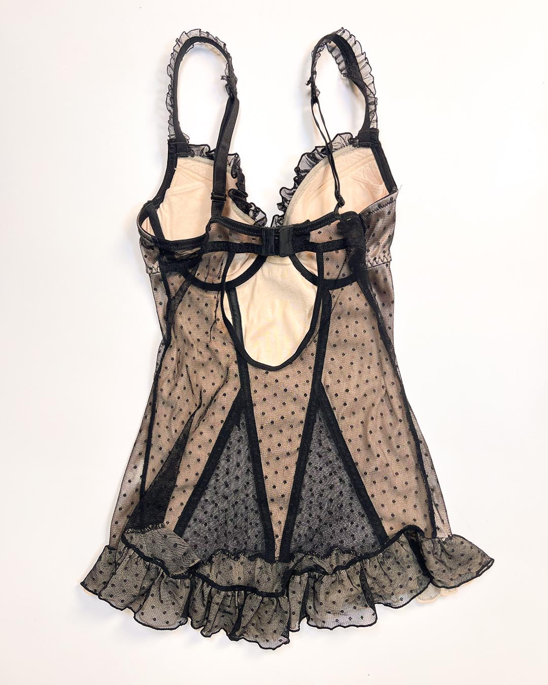 Sheer Dots Corset Slip