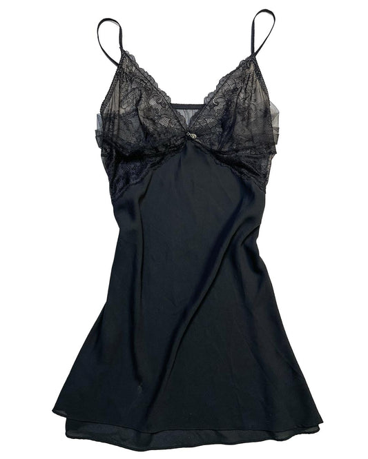 Midnight Lace Slip Dress