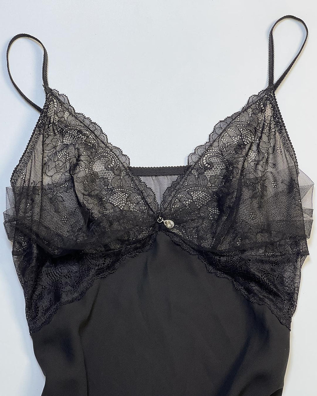 Midnight Lace Slip Dress