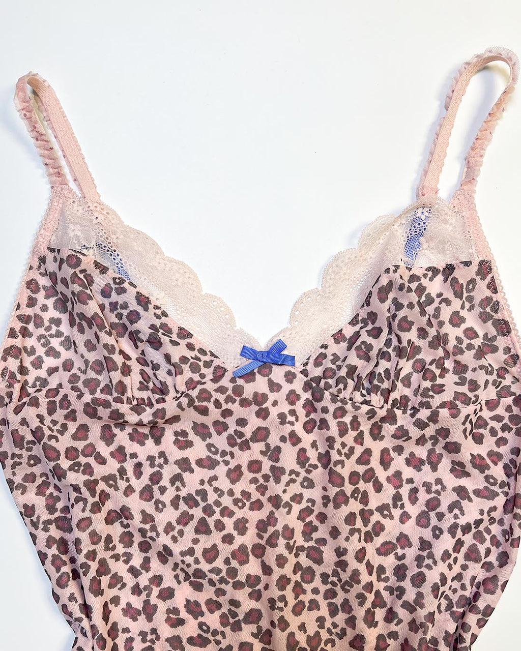 Pink Leopard Slip Dress