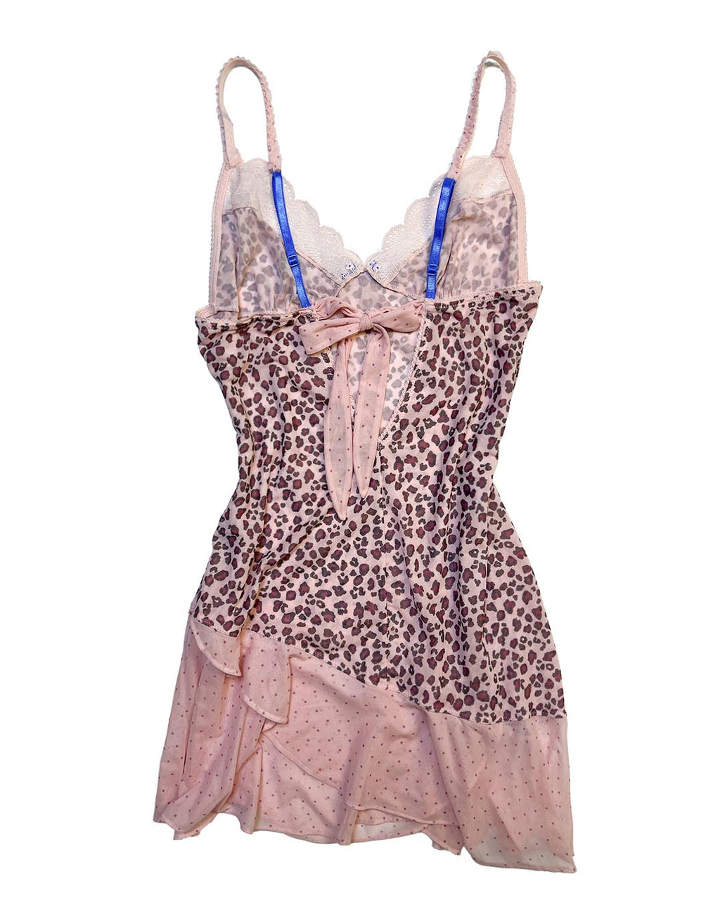 Pink Leopard Slip Dress