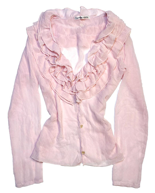 Pastal Doll Bow Blouse Outer