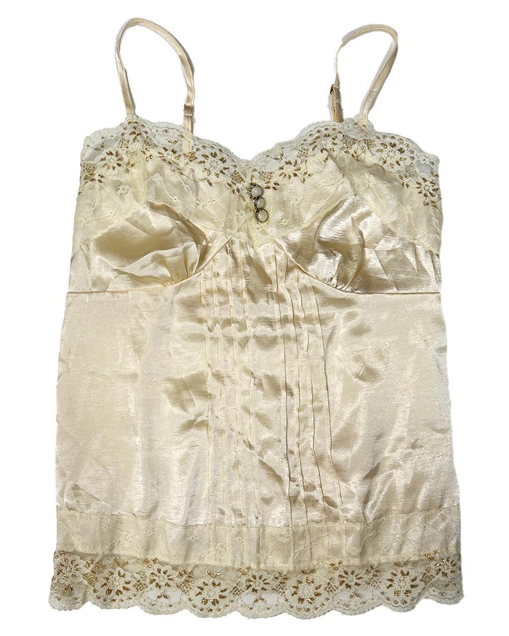 Ivory Satin Lace Camisole