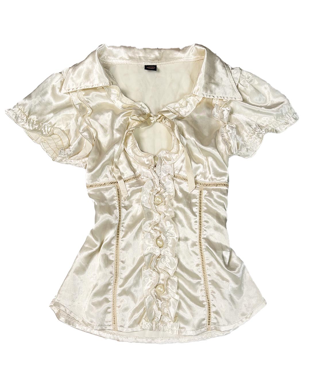 Satin Puff & Fur Vest Set