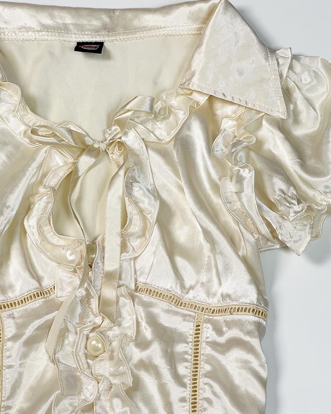 Satin Puff & Fur Vest Set