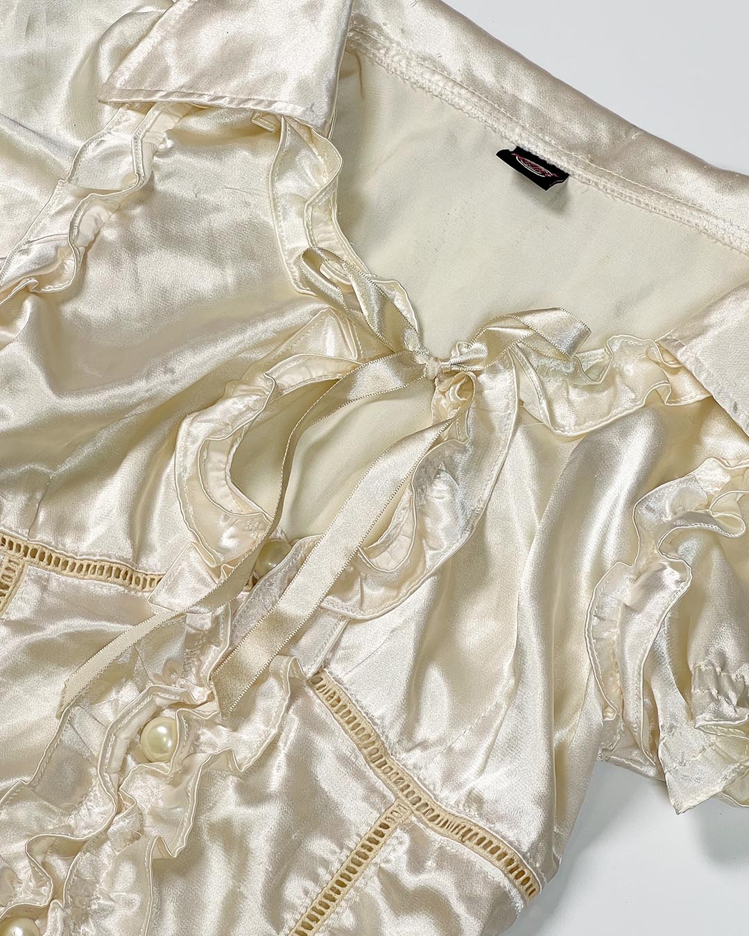 Satin Puff & Fur Vest Set