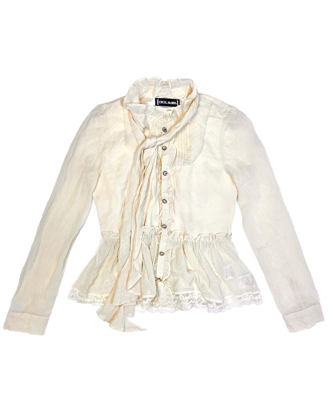 Cream Layered Turtleneck Set