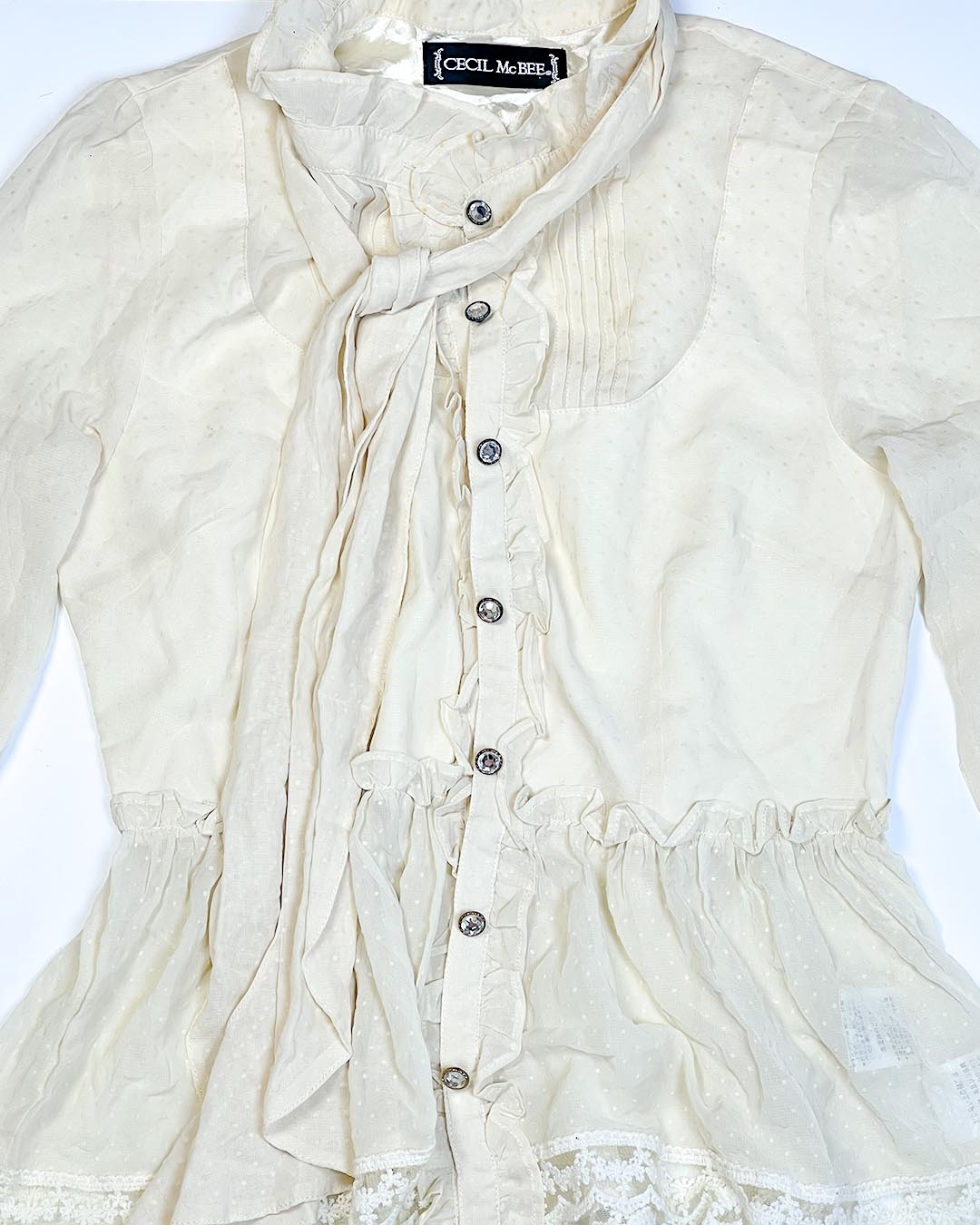 Cream Layered Turtleneck Set