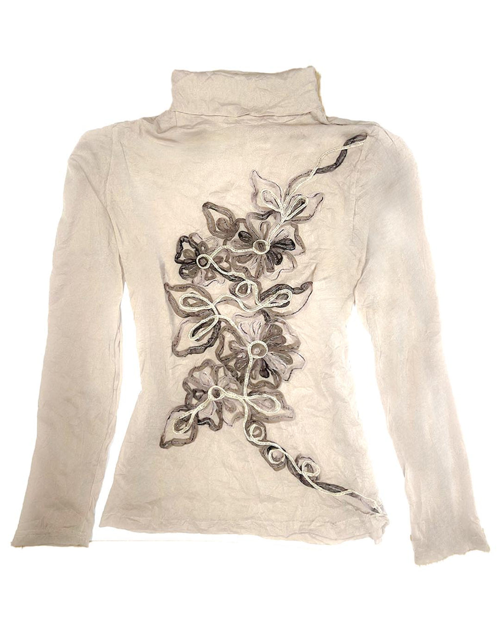 Cream Layered Turtleneck Set