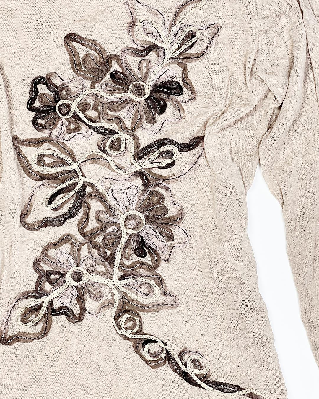 Cream Layered Turtleneck Set