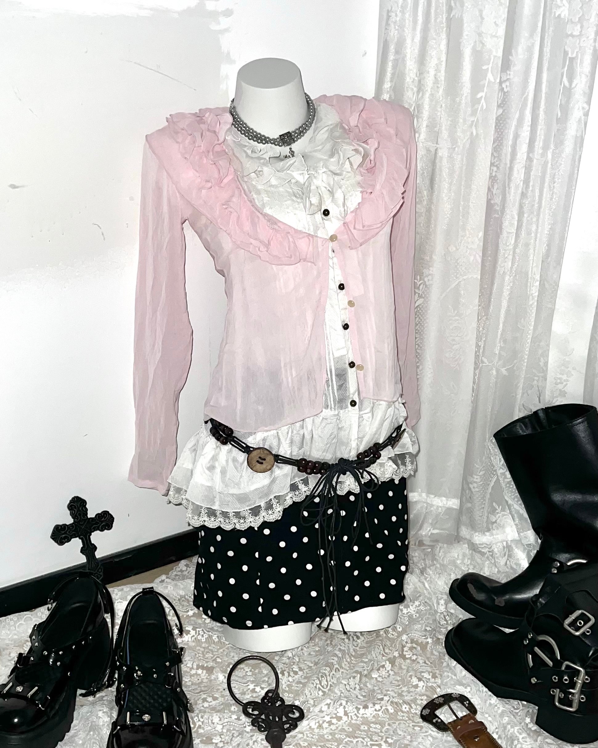 Polka Dot Mini Skirt