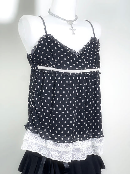 Nana Dots Lace Cami