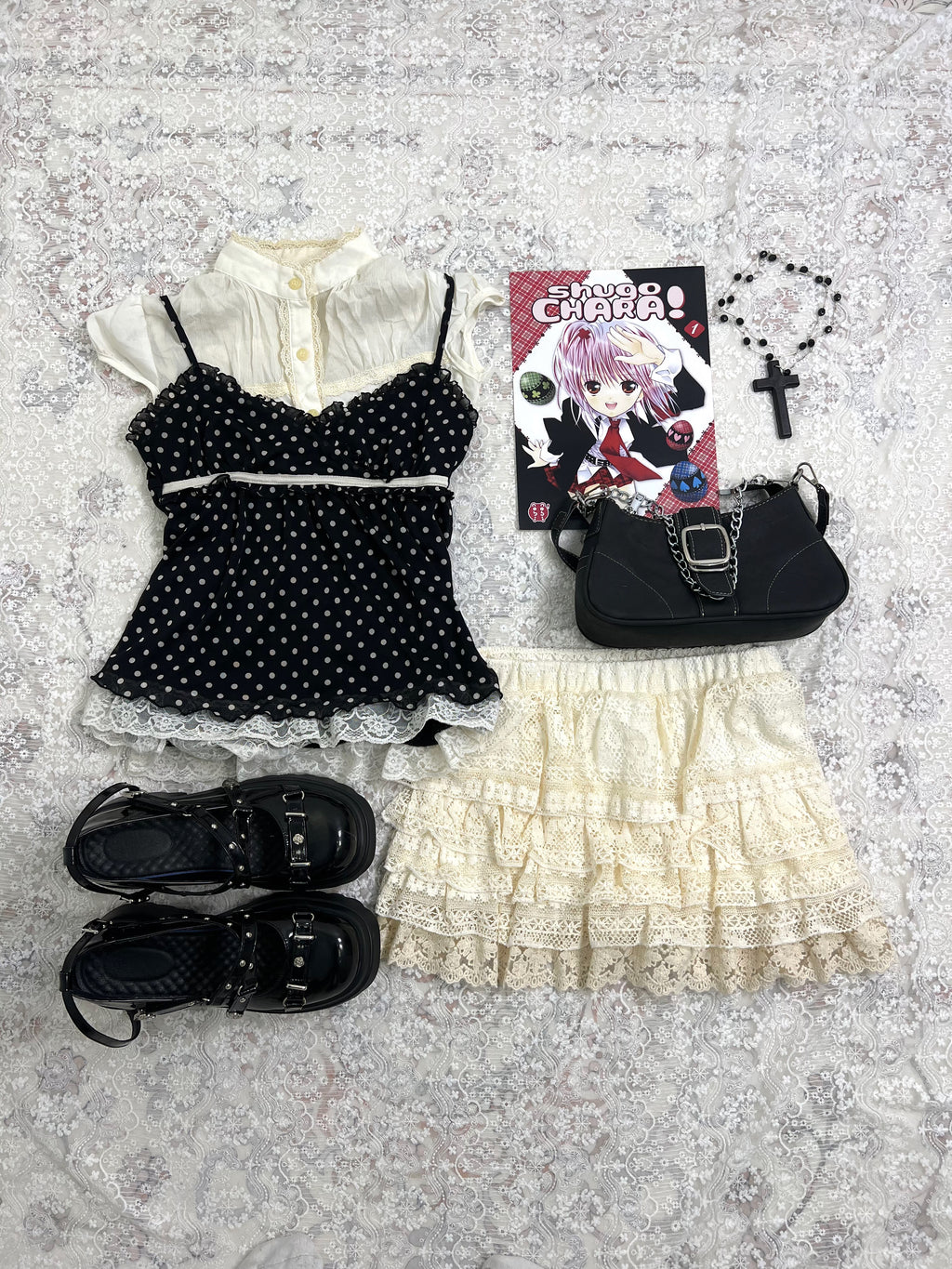 [06D109S] Polka Dots Hime Set