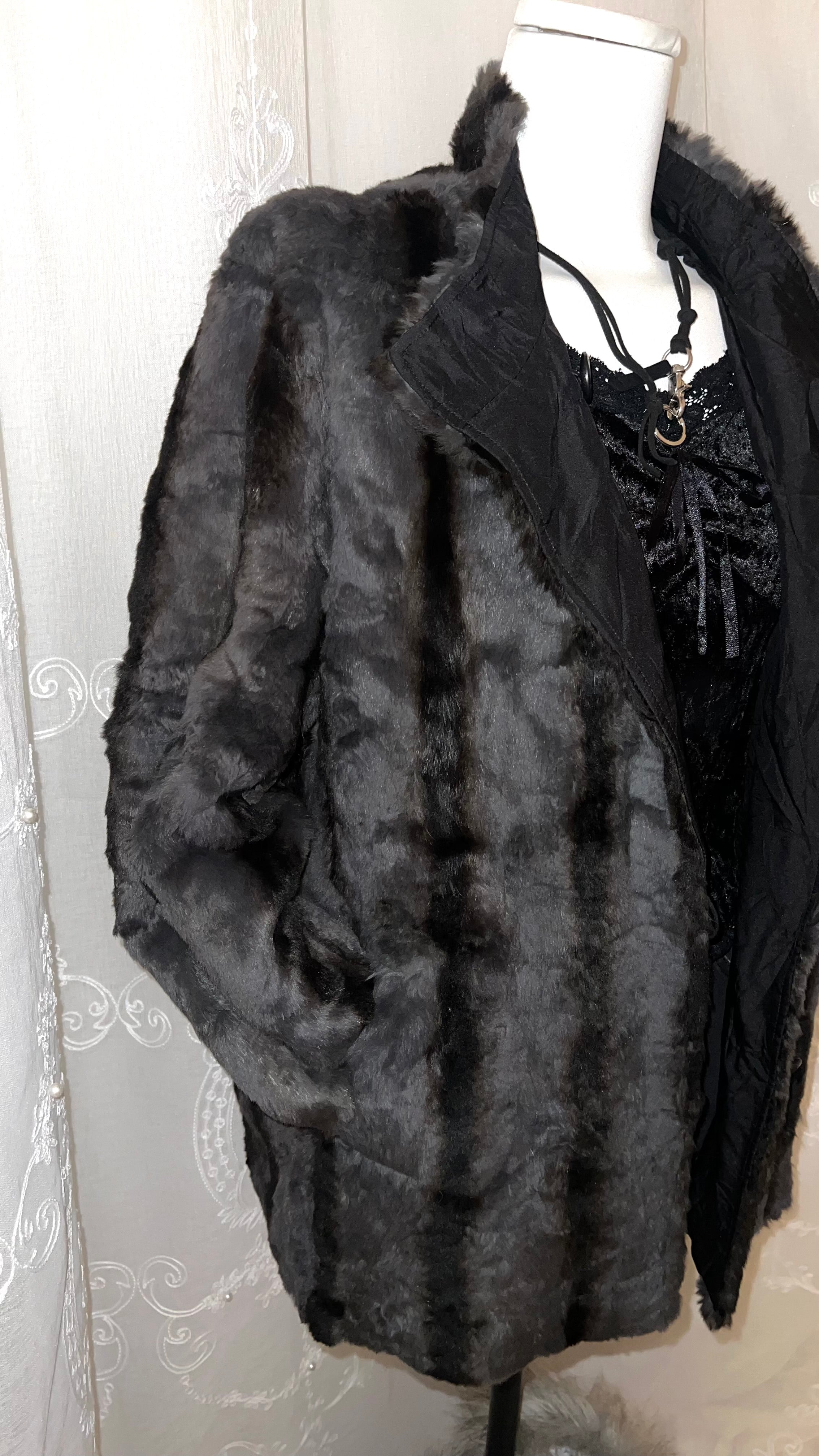 Dark Ask Fur Coat