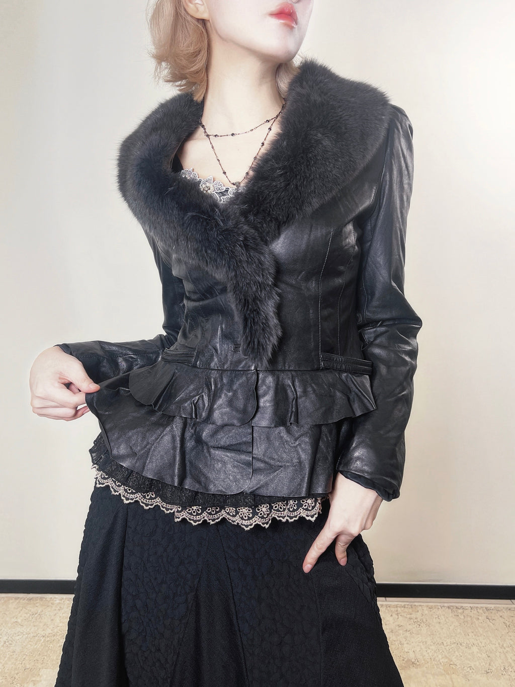 Black Ruffles Vivienne Jacket