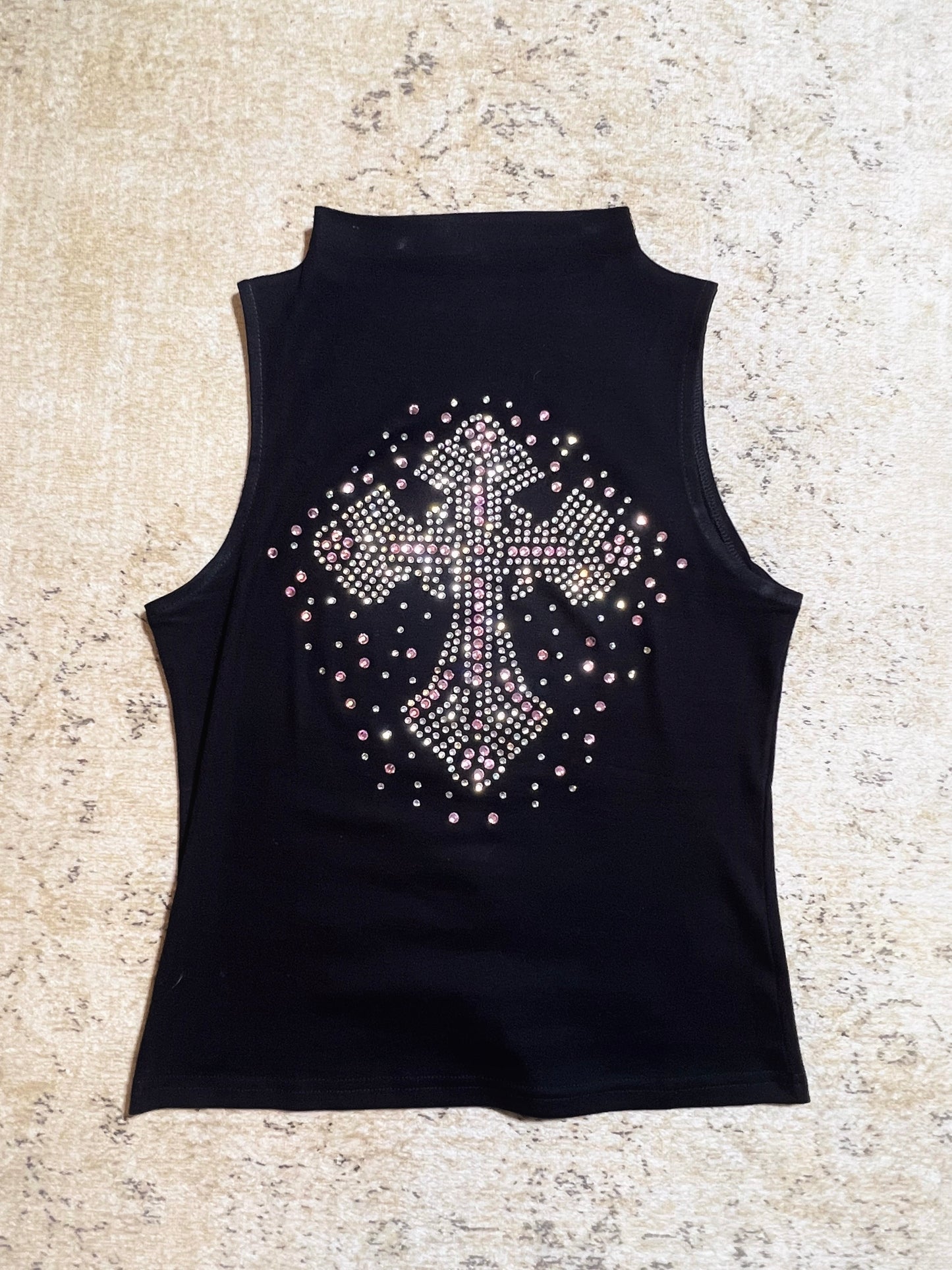 Vintage Latin Cross Sleeveless (Black)