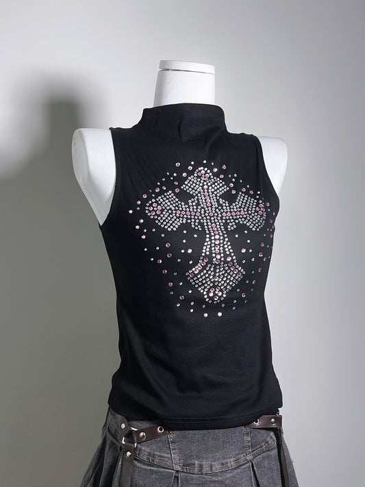 Vintage Latin Cross Sleeveless (Black)