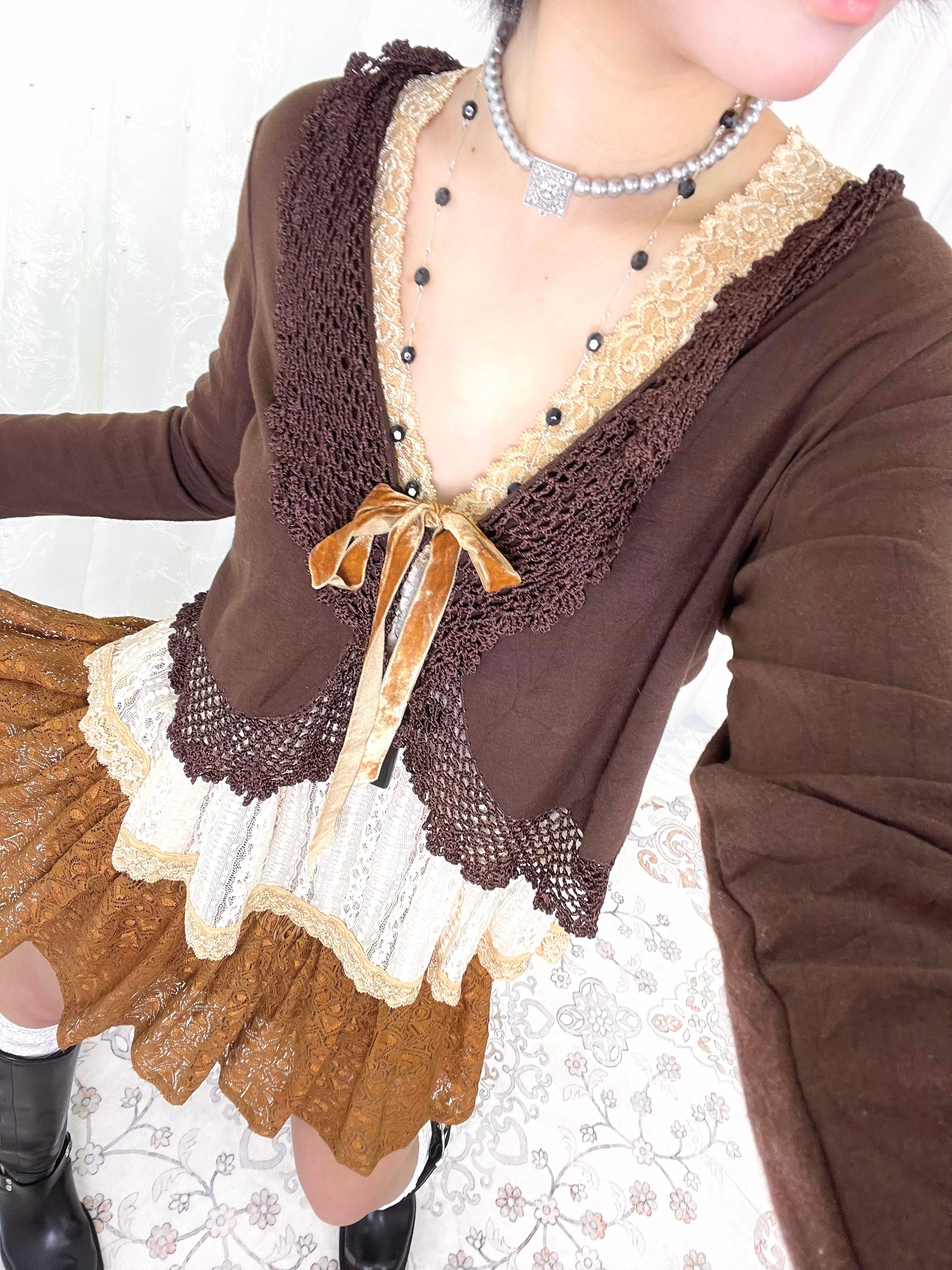 [06D110S] Antique Caramel Kissed Set